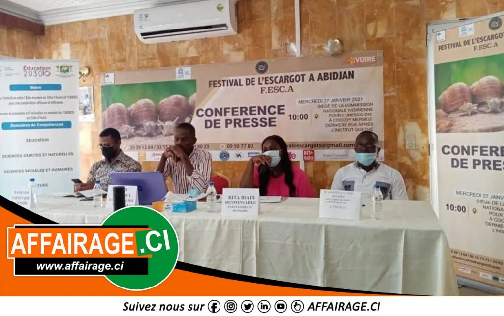 Festival de l'escargot d'Abidjan: la première édition aura lieu en Mars 2021 festival de l'escargot d'Abidjan