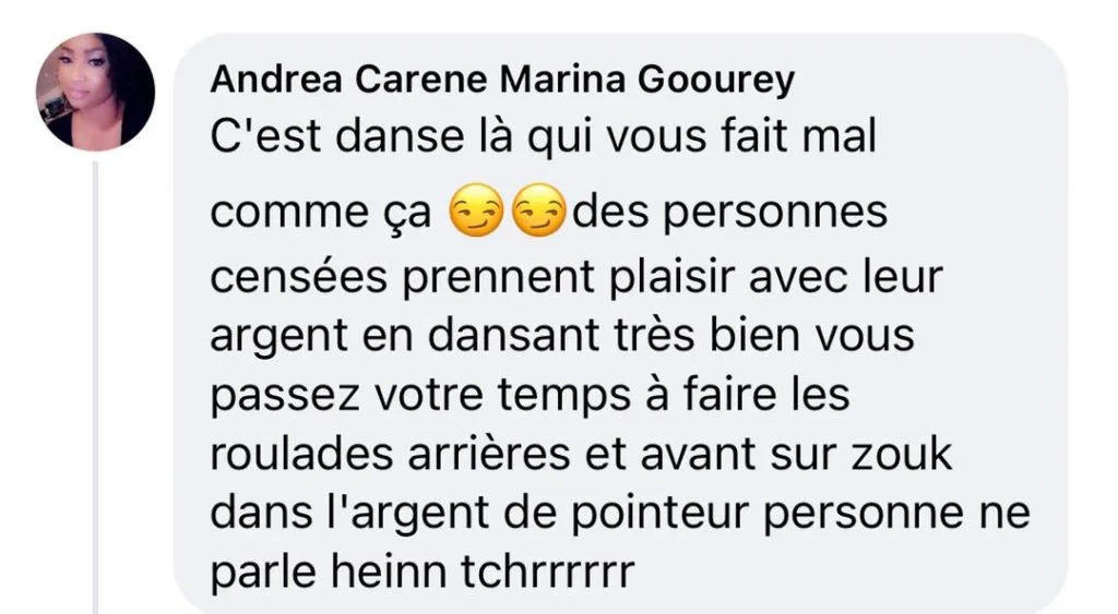 Carmen Sama twerk à l’anniversaire d'Emma Lohoues et crée le buzz Commentaire de Andrea Carene Marina Goourey