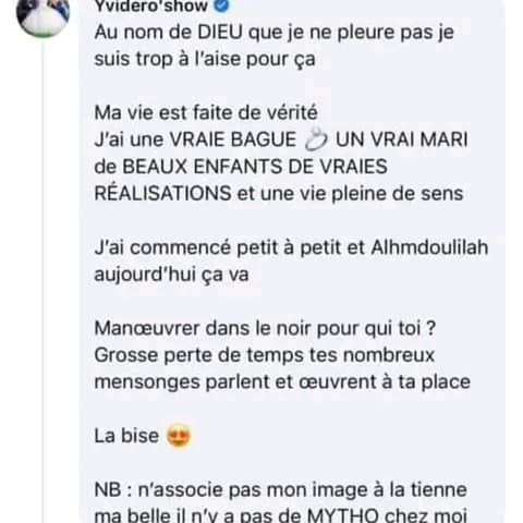 Clash entre Yvidero et Emmanuelle Keita ce mercredi : ce qui se passe ! Clash entre Yvidero et Emmanuelle Keita ce mercredi : ce qui se passe ! | Affairage.ci