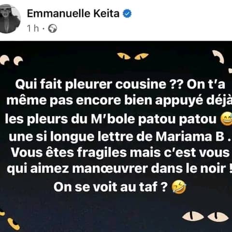Clash entre Yvidero et Emmanuelle Keita ce mercredi : ce qui se passe ! Clash entre Yvidero et Emmanuelle Keita ce mercredi : ce qui se passe ! | Affairage.ci