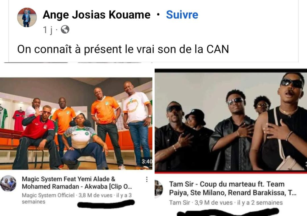 Hymne de la CAN 2023 : mauvaise nouvelle pour A’salfo (photo) Hymne de la CAN 2023 : mauvaise nouvelle pour A’salfo (photo) | Affairage.ci