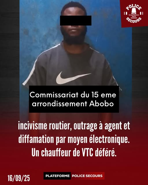 Abobo : un chauffeur de VTC déféré pour incivisme, outrage et diffamation Abobo